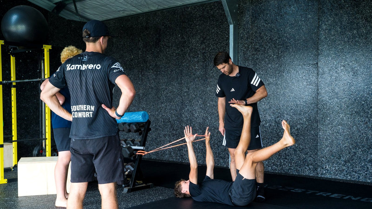 Youth athletes training in a small group at A2Z Strength